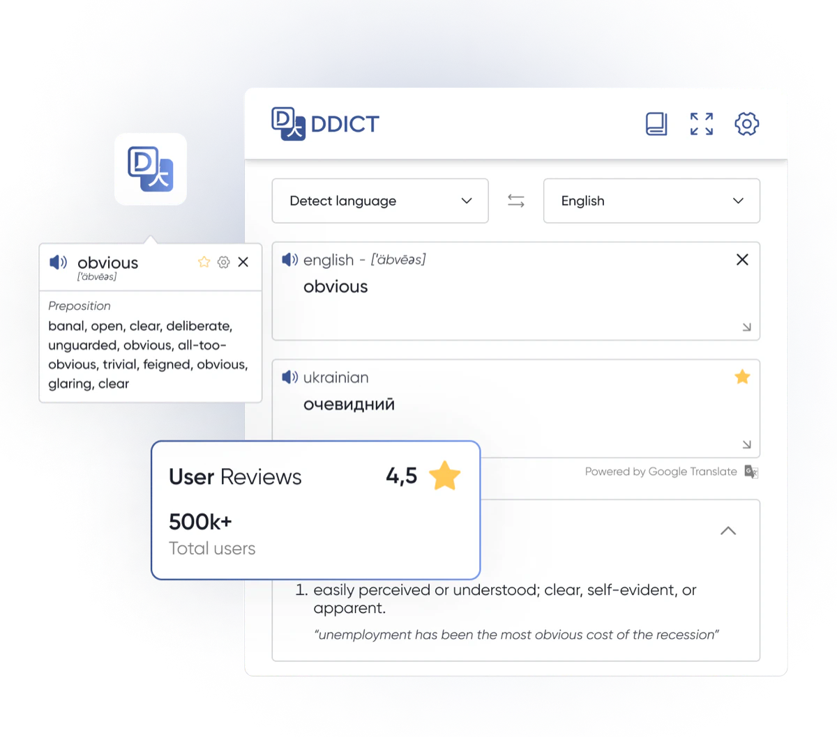 Ddict product overview and interface