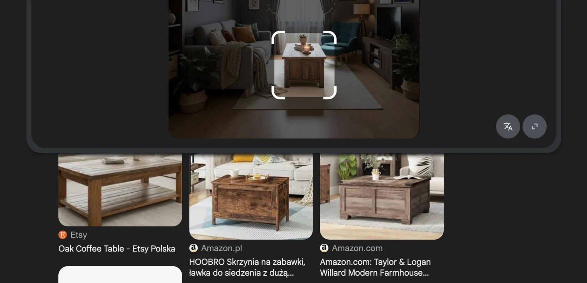 Decoratly shopping integration interface