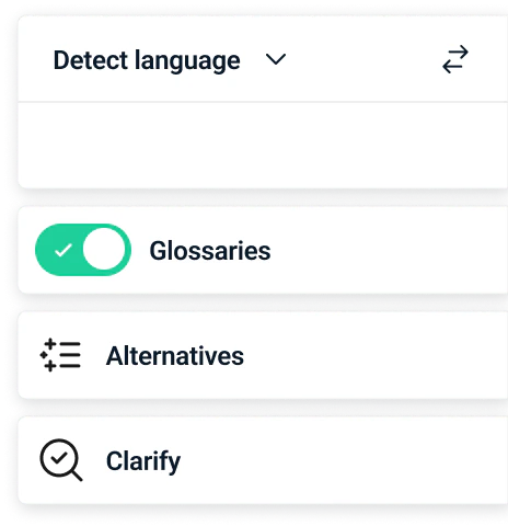 DeepL Translator product interface