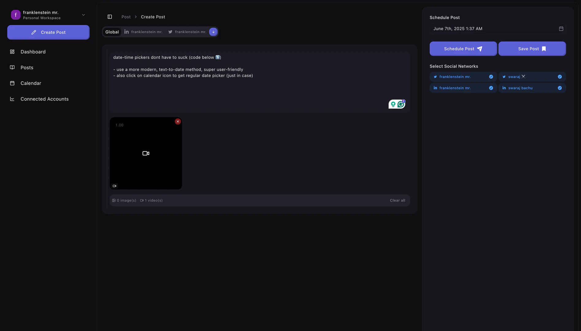 Delulu product interface overview