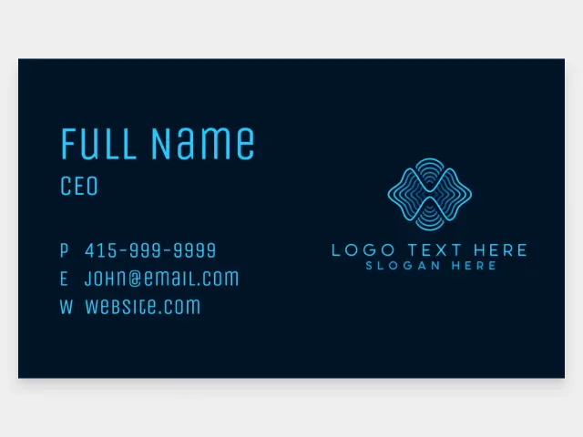 Design features for creating business cards