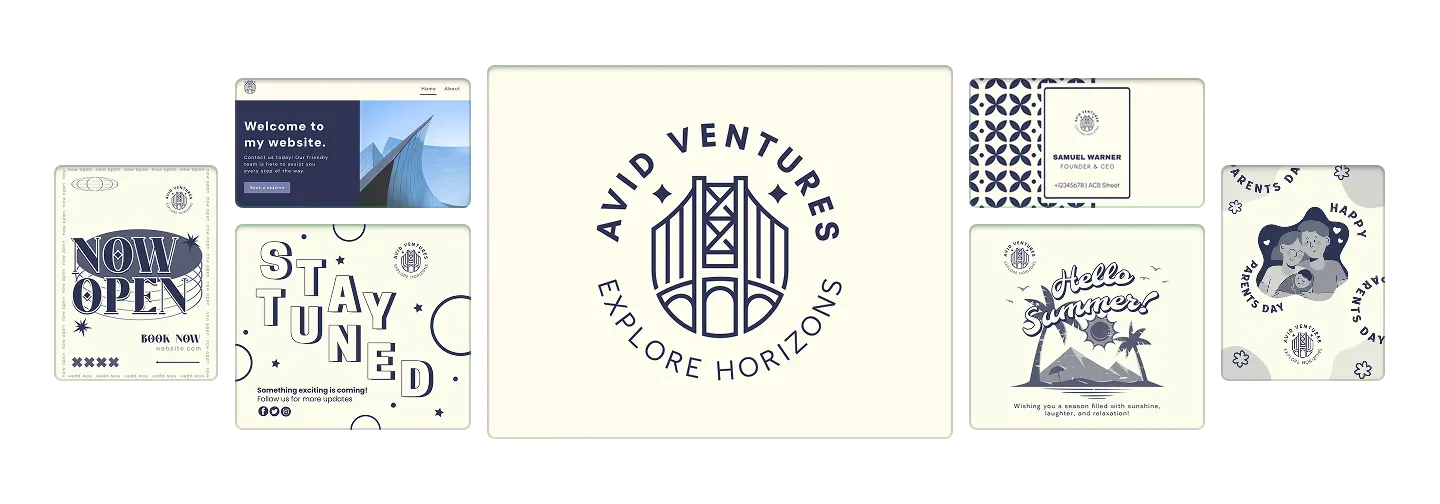 Design product overview showcasing branding options