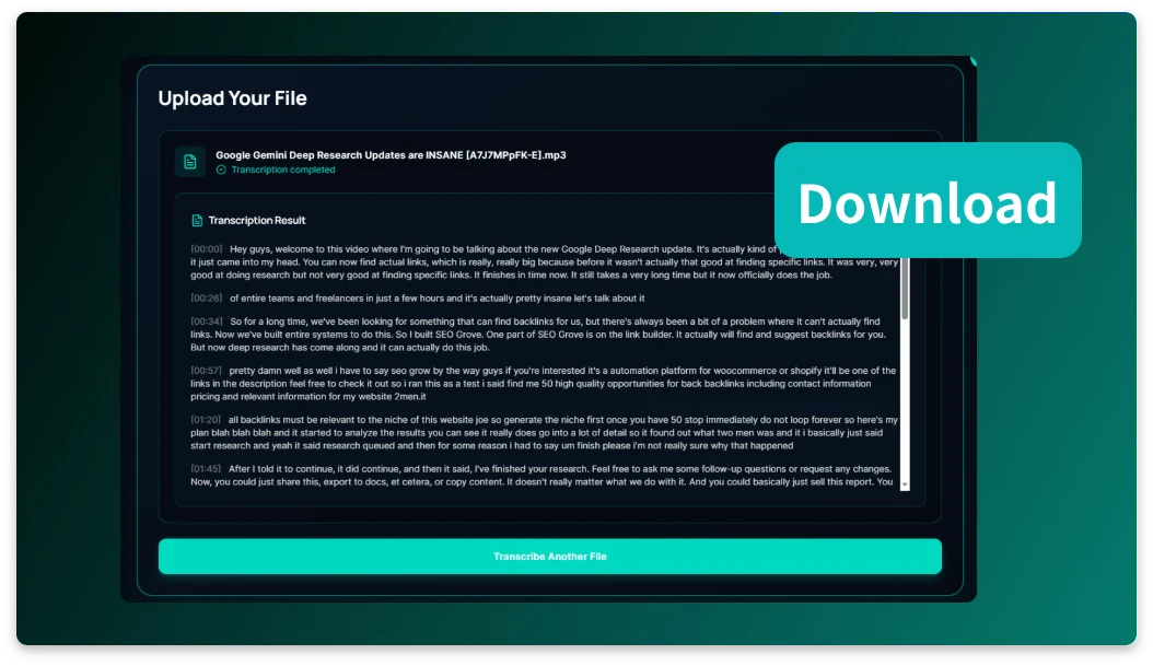 DeVoice usage step screenshot: Edit and export your text