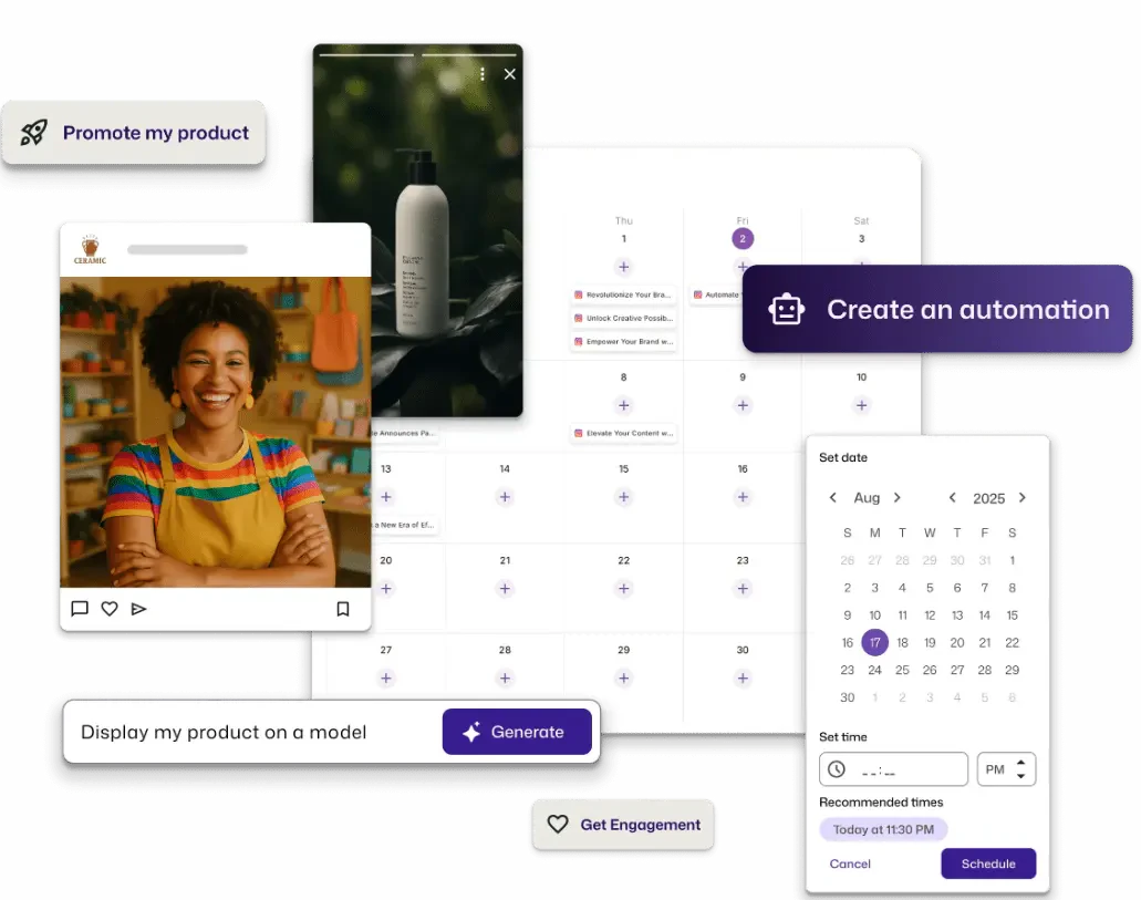 Digibate product overview with digital marketing features