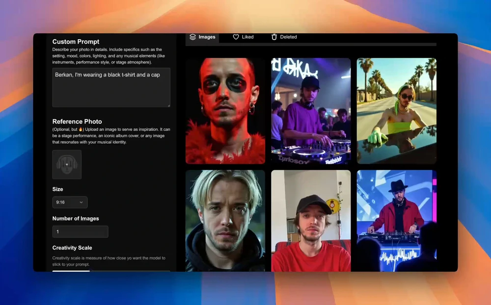 Diktatorial AI clone creation process