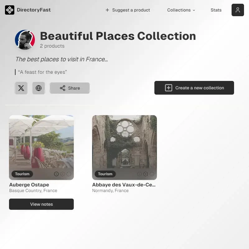Directoryfa collections feature showcase