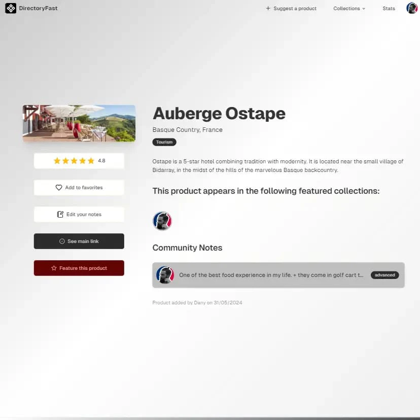 Directoryfa product feature showcase