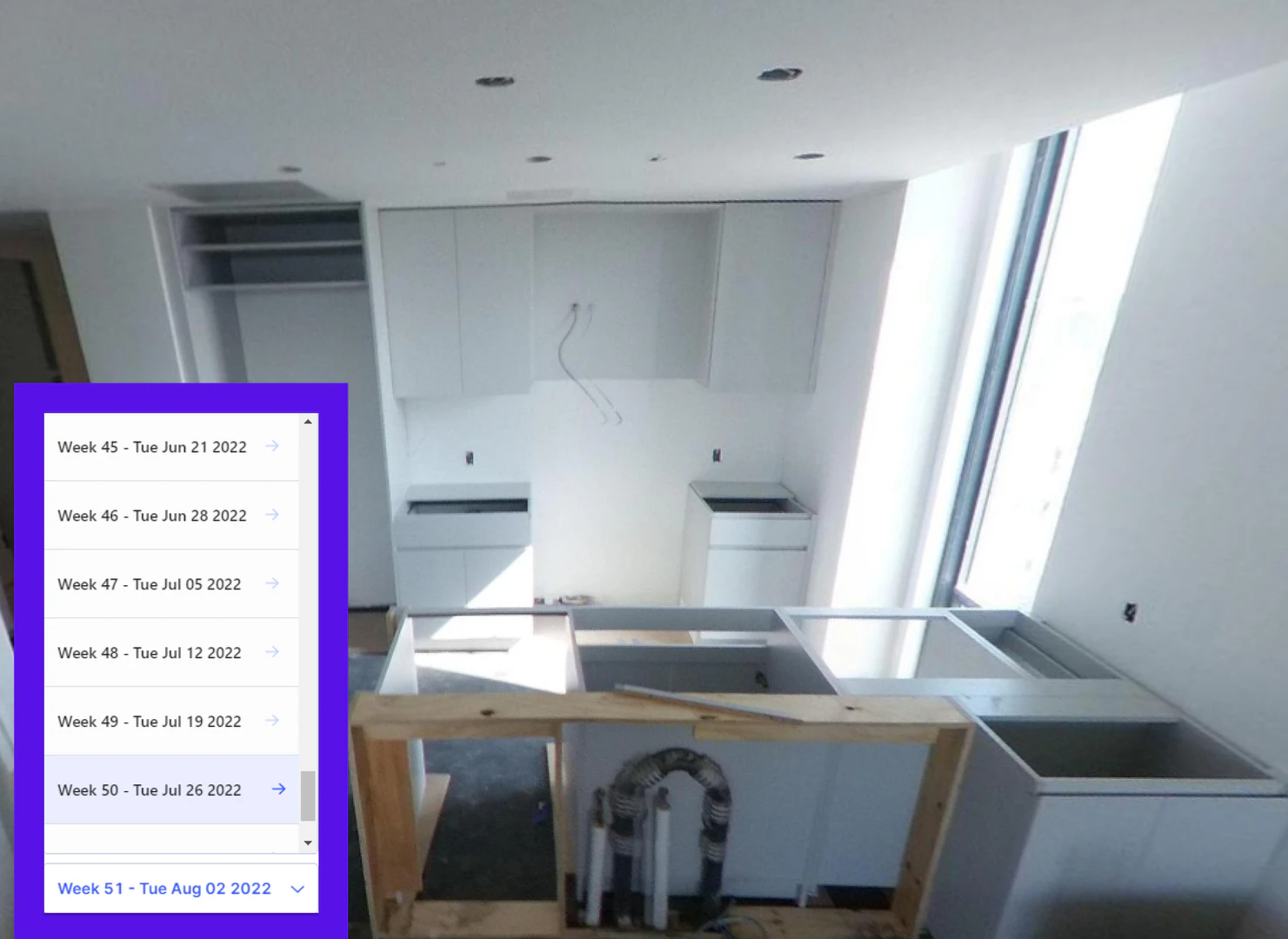 Disperse use case example showing as-built records