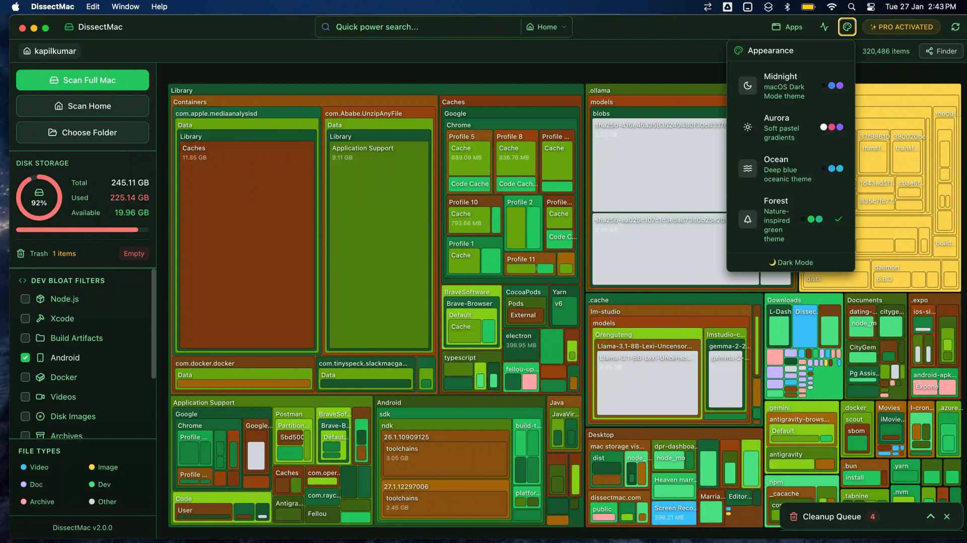 DissectMac beautiful themes for customization