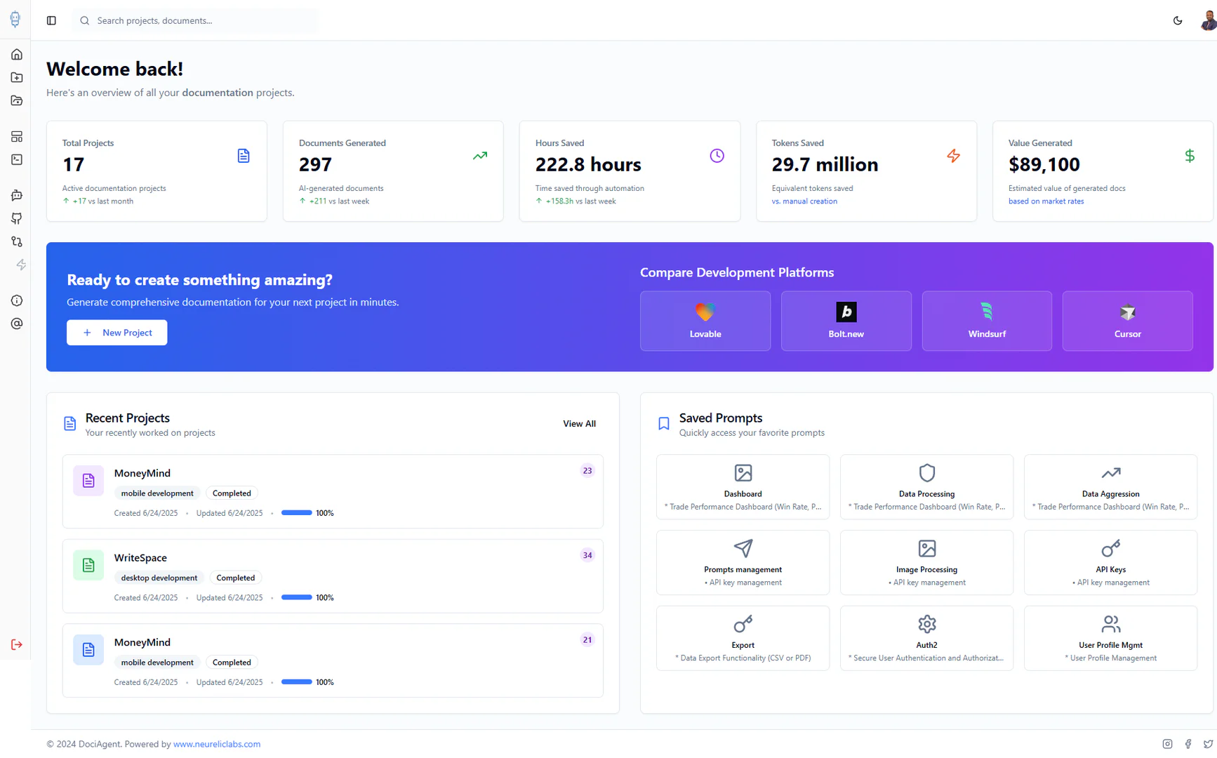 Dociagent product overview and interface
