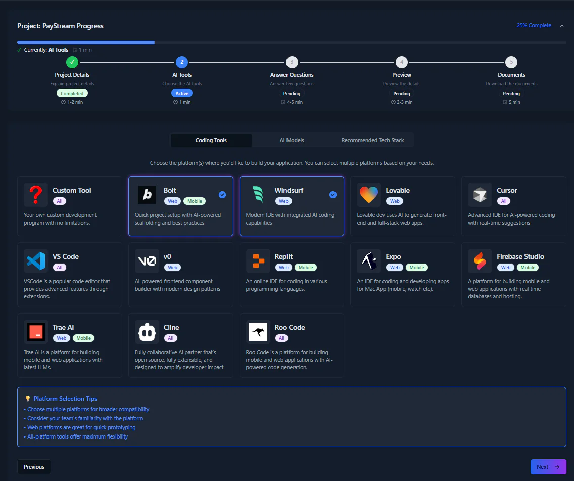 Dociagent user scenario for project teams