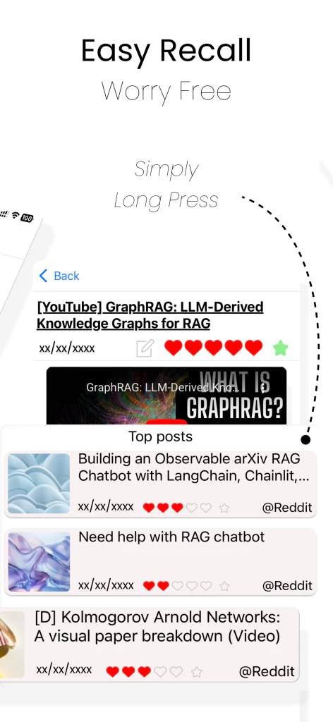 Dotsfy use case example showing content aggregation in action