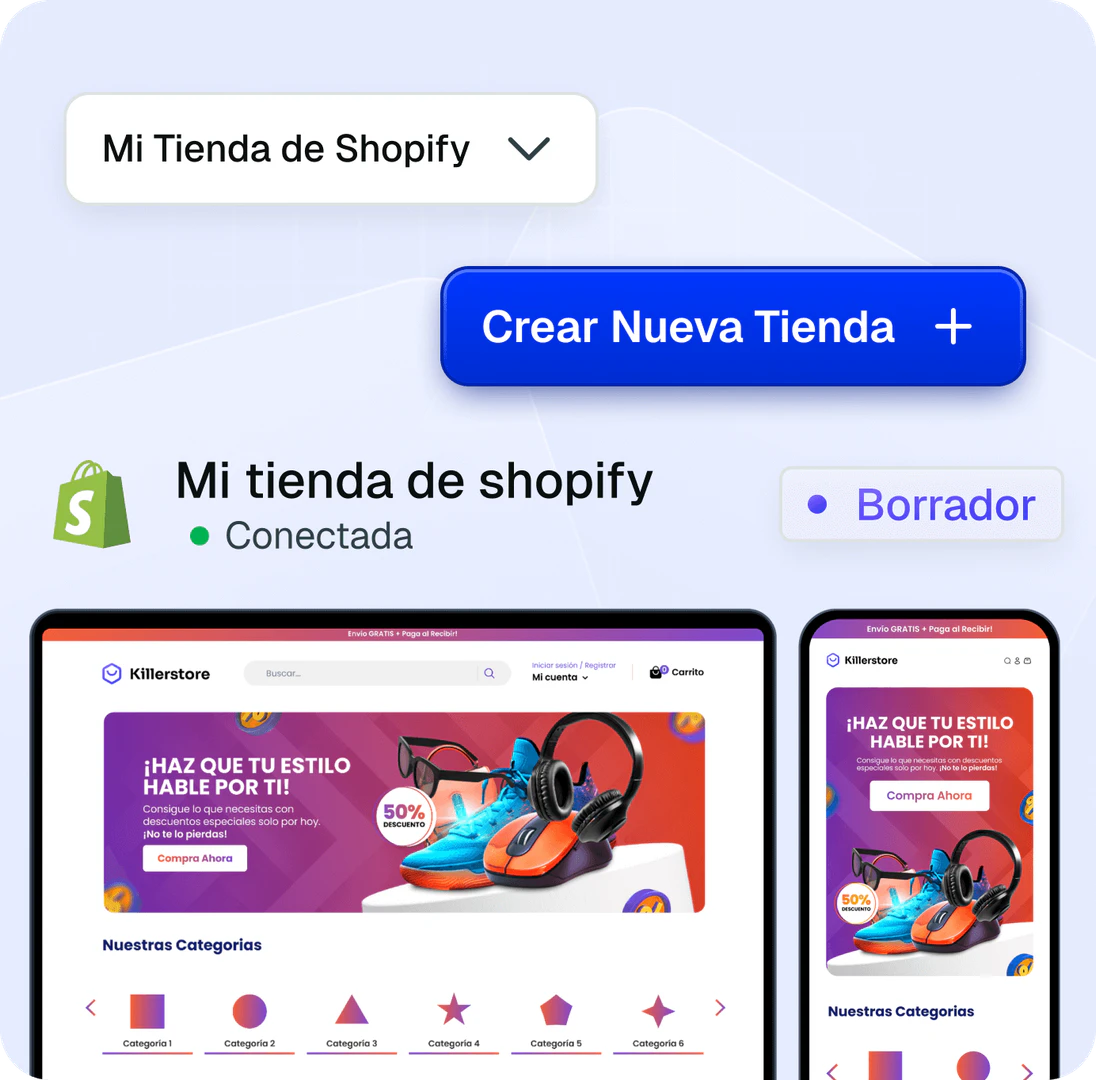 Dropkiller store creation interface