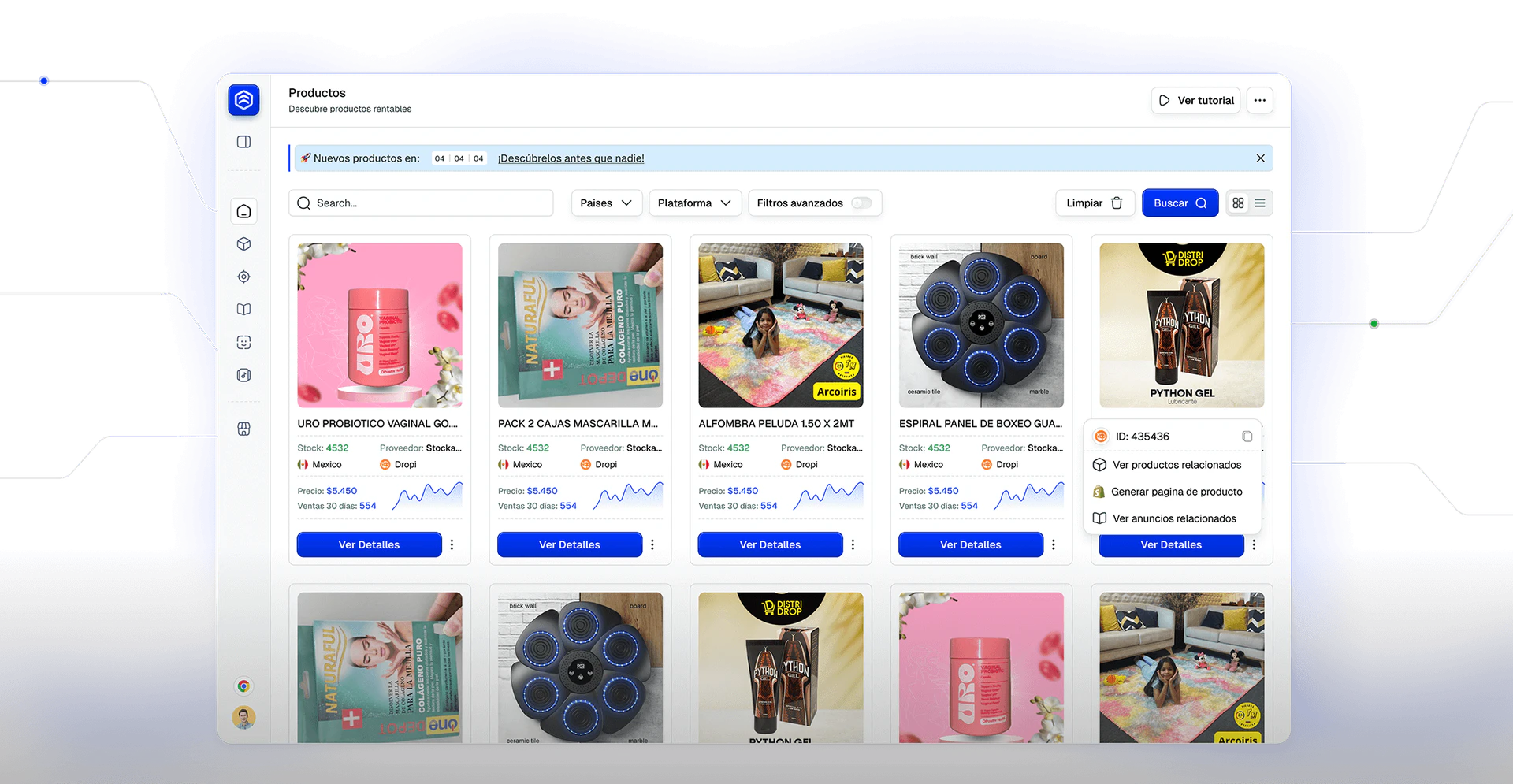 Dropkiller product overview and interface