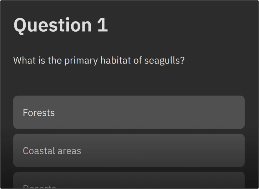 Emberly automatic quizzes feature
