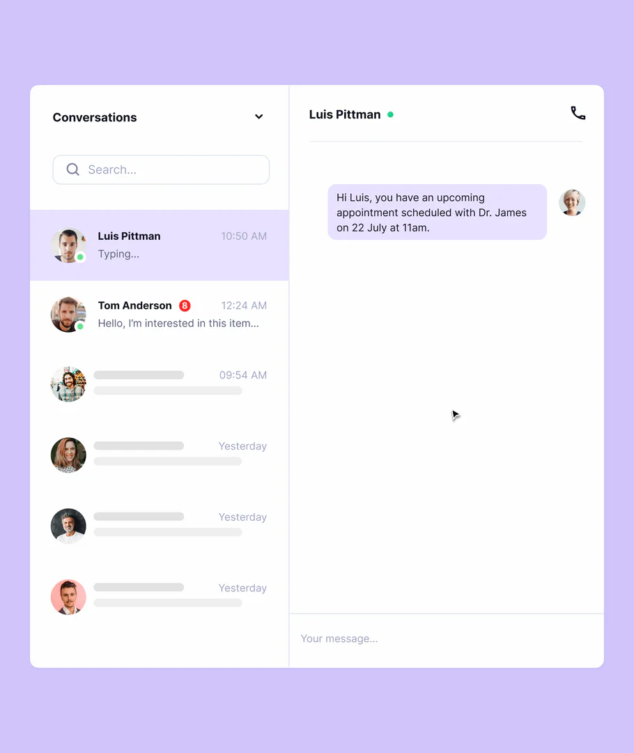 Emitrr reminders feature demonstration
