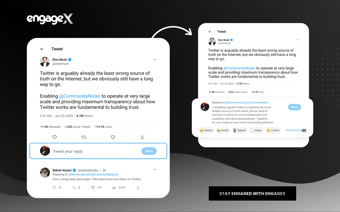 Engagex screenshot