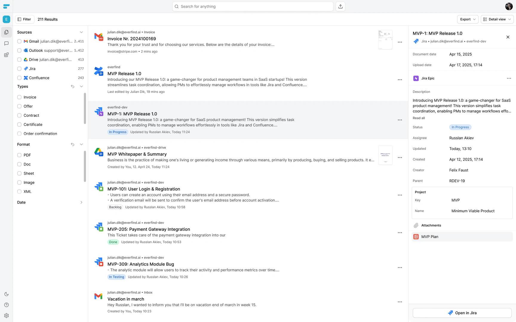 Everfindai product overview image