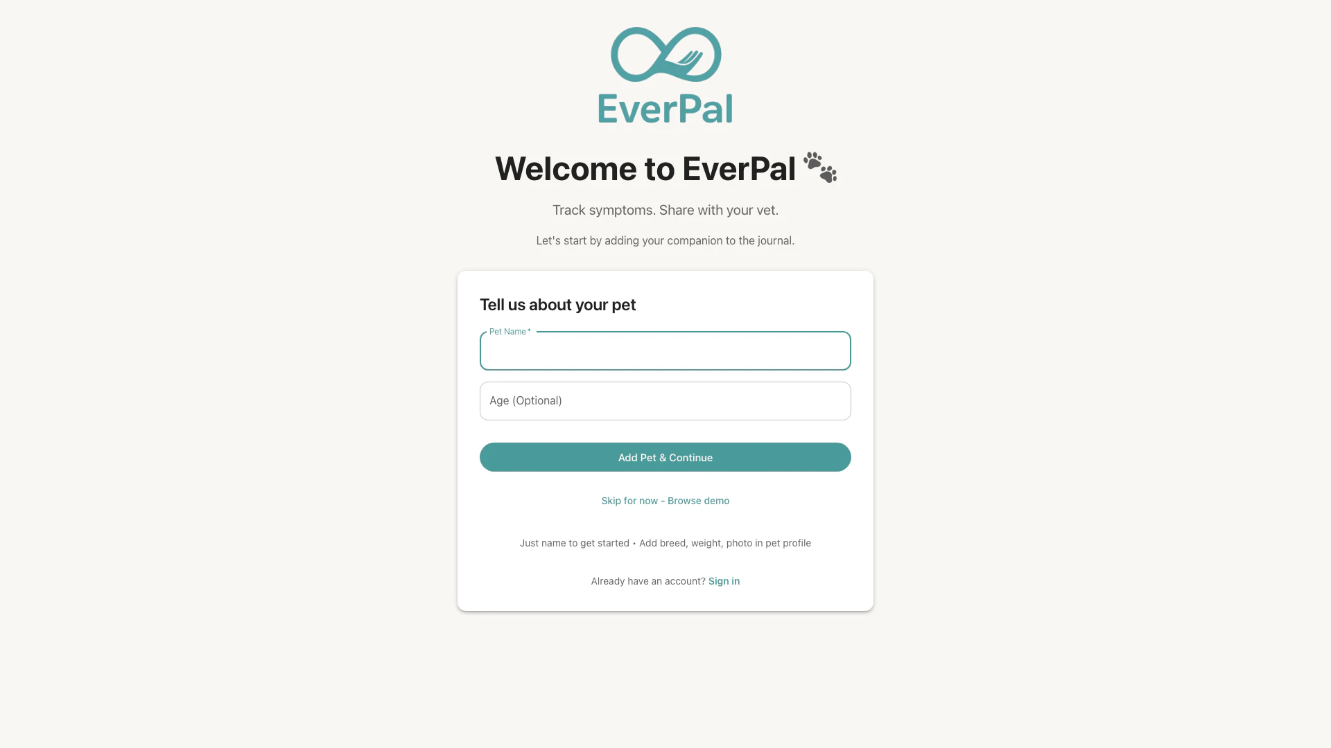 Everpal screenshot