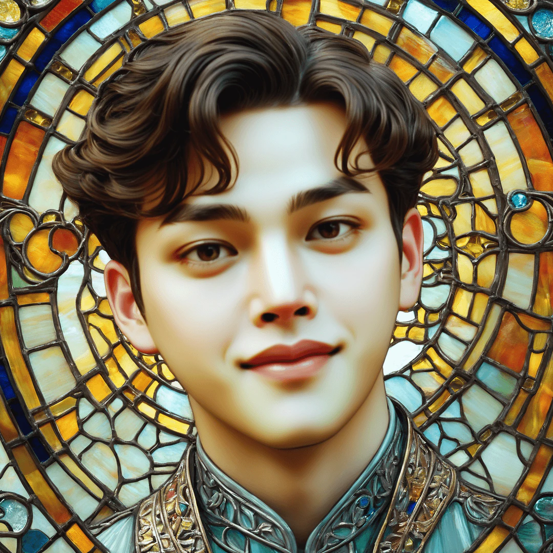 Filtergarden AI Filter Stained Glass Portrait