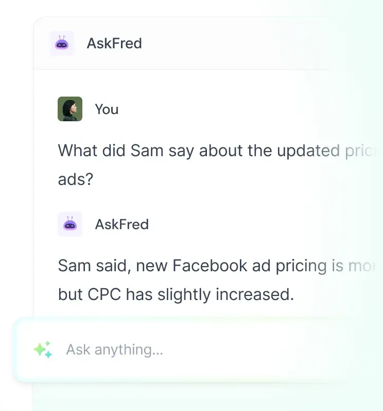 Fireflies Ai application example