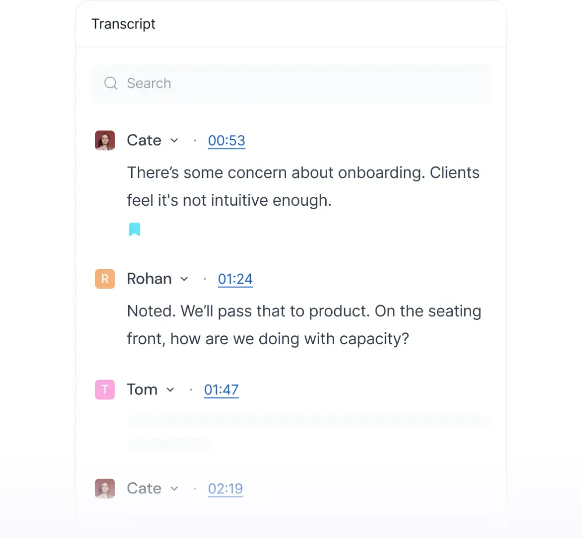 Fireflies Ai product interface overview