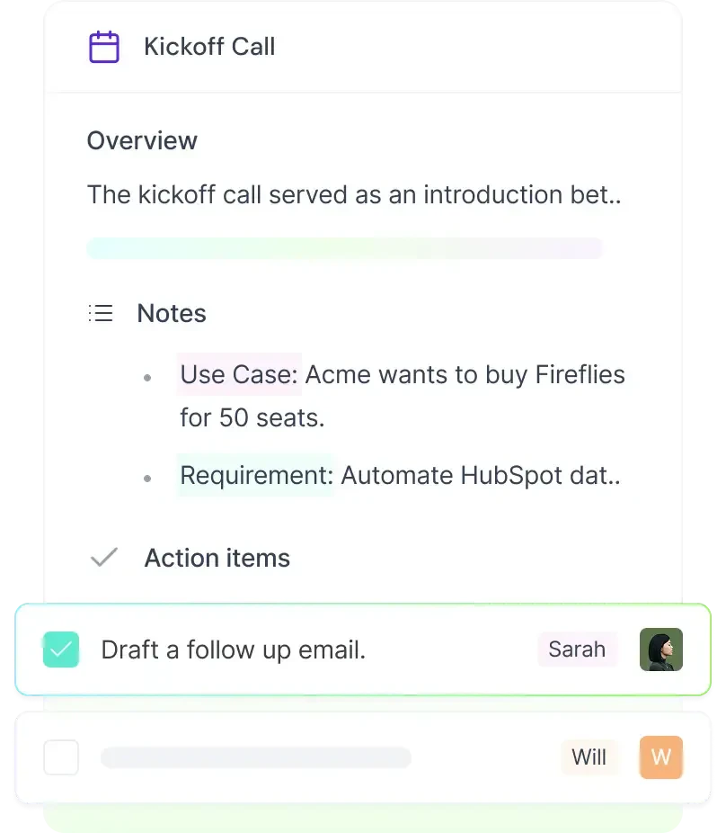 Fireflies Ai mobile app overview