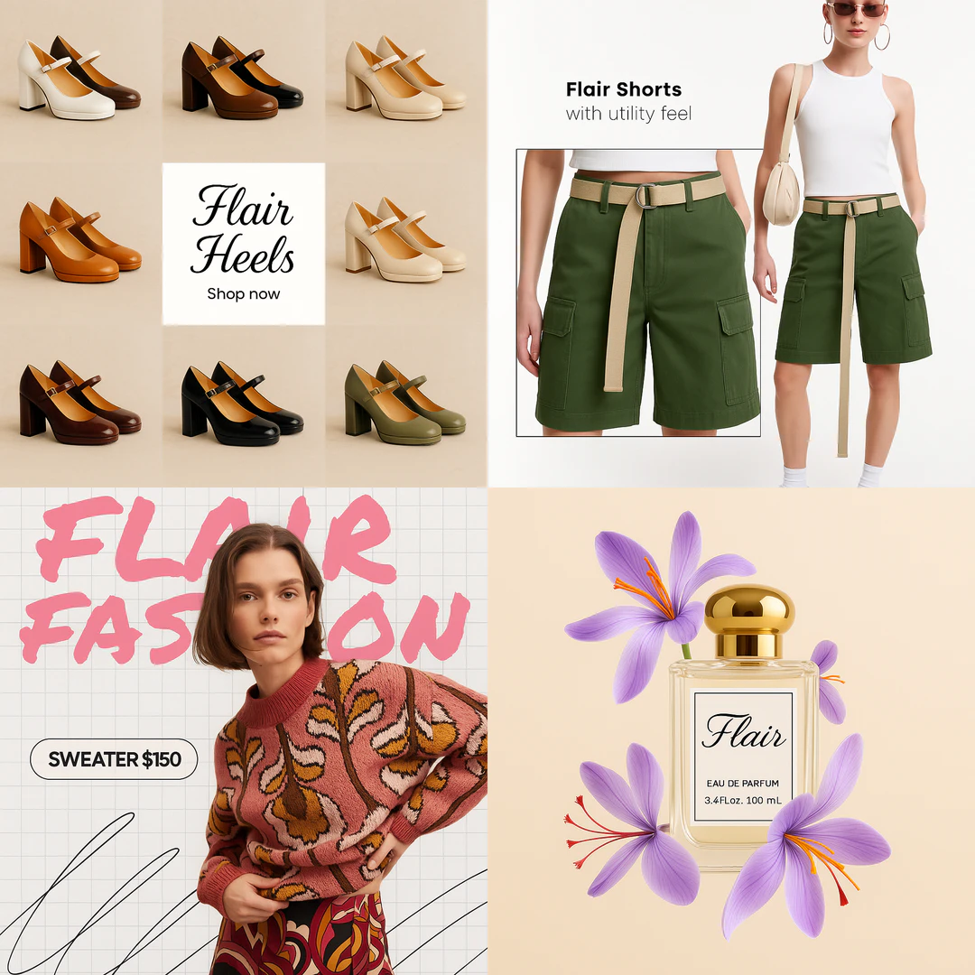 Flair Ai ad generation feature demonstration