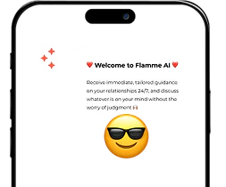 Flamme AI love coach interface