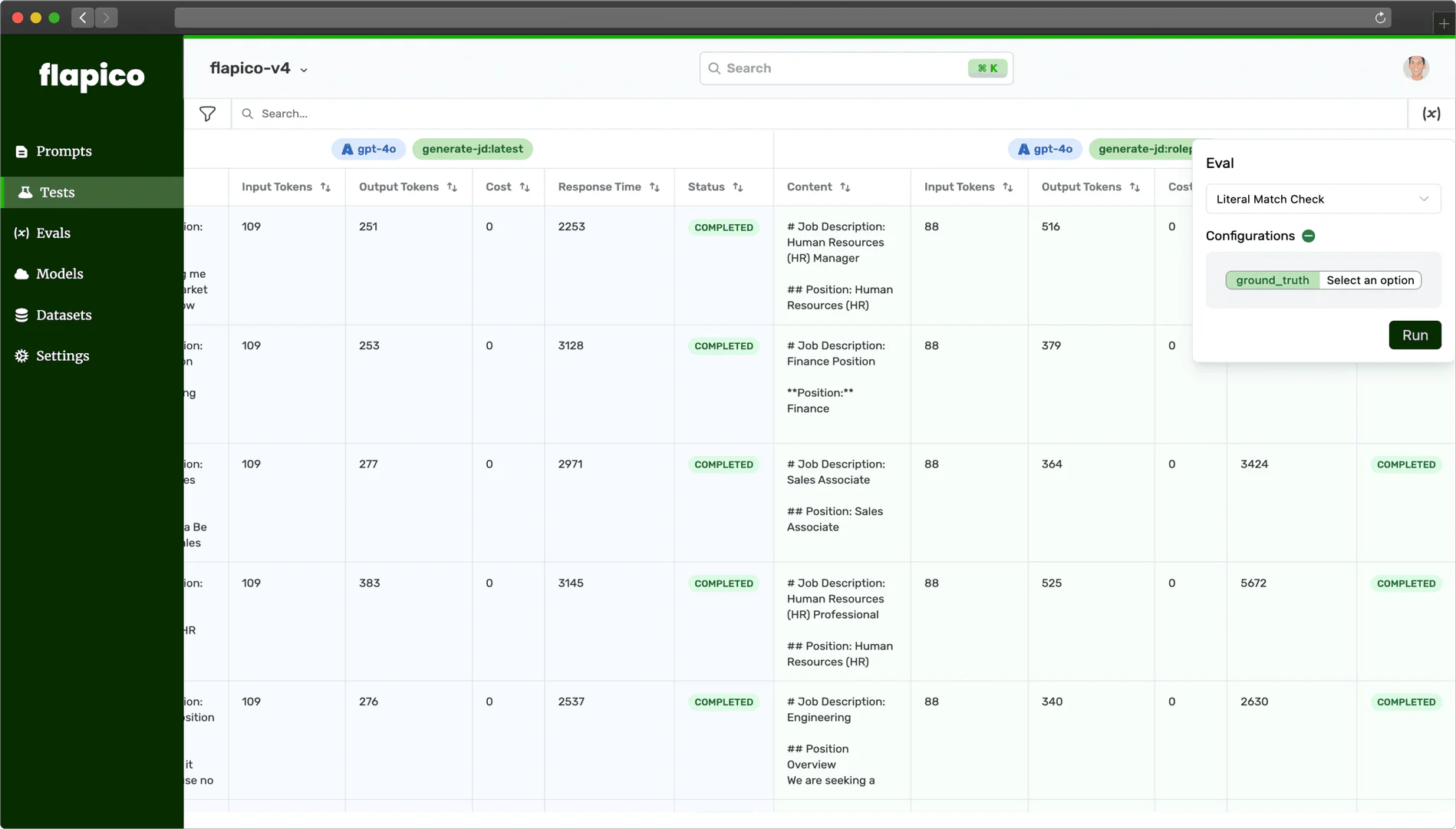 Flapico analyze and evaluate feature demonstration