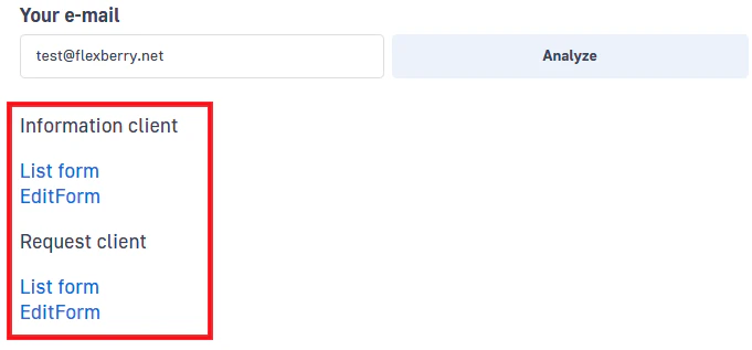 Flexberry AI Assistant processing result interface