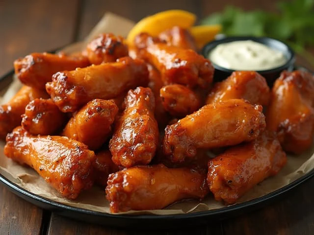 Foodpicsai showcasing generated buffalo wings photo