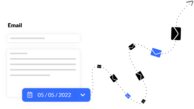 Email campaign scheduling interface on Formator