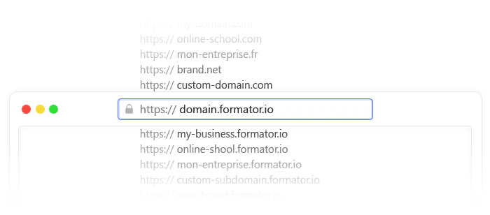 Custom domain setup in Formator