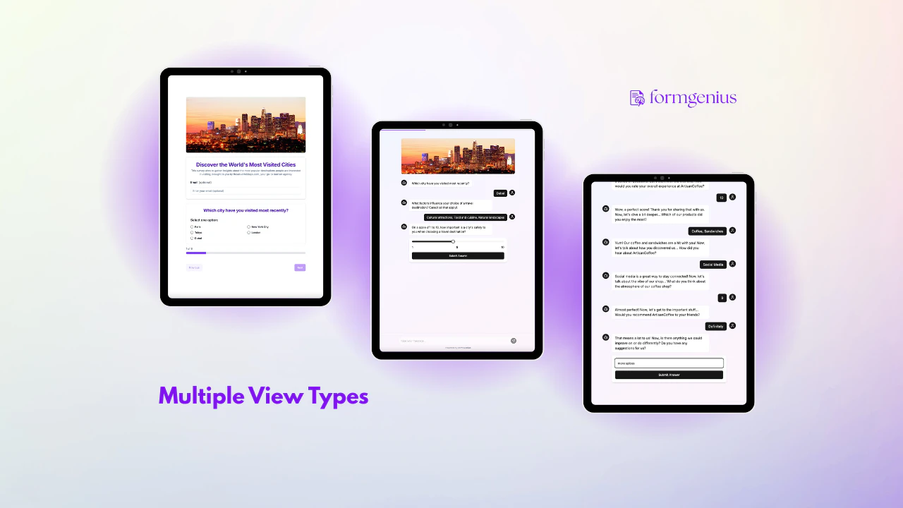 Formgeniusapp multiple response views