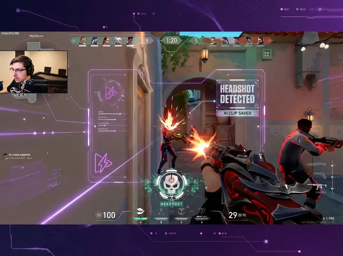 FragCut AI detecting highlights in Valorant gameplay