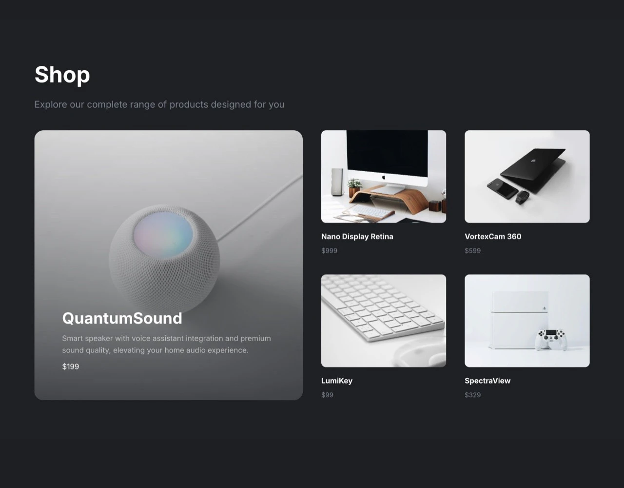 Frameblox use case example for a marketing website