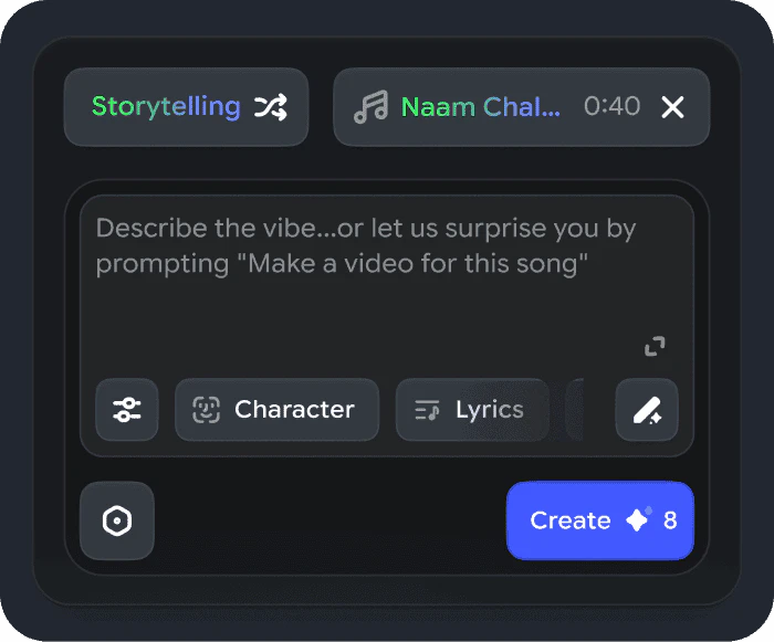 Freebeatai style selection interface