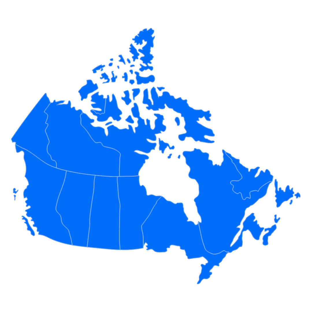 Freel platform overview with Canada map