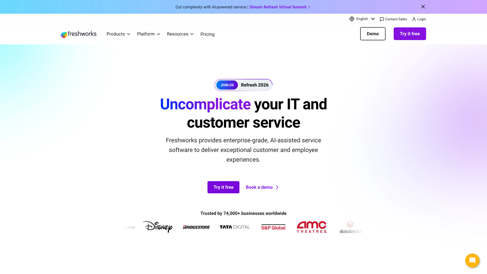 Freshworks screenshot