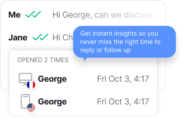 Friday-emailai email tracking feature