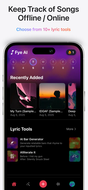 Fyeai main features interface