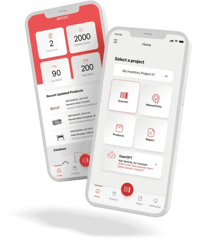 Gearchain product overview on mobile devices