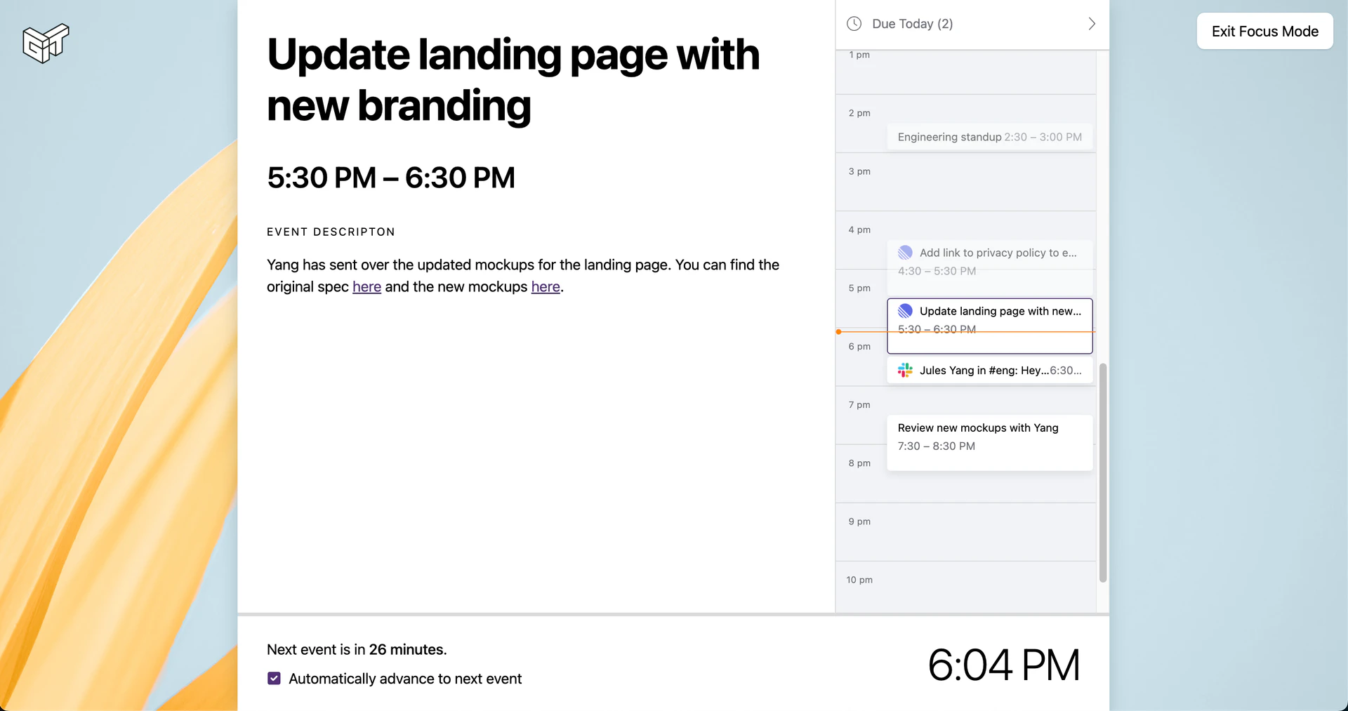 General Task Beta Focus Mode demonstration