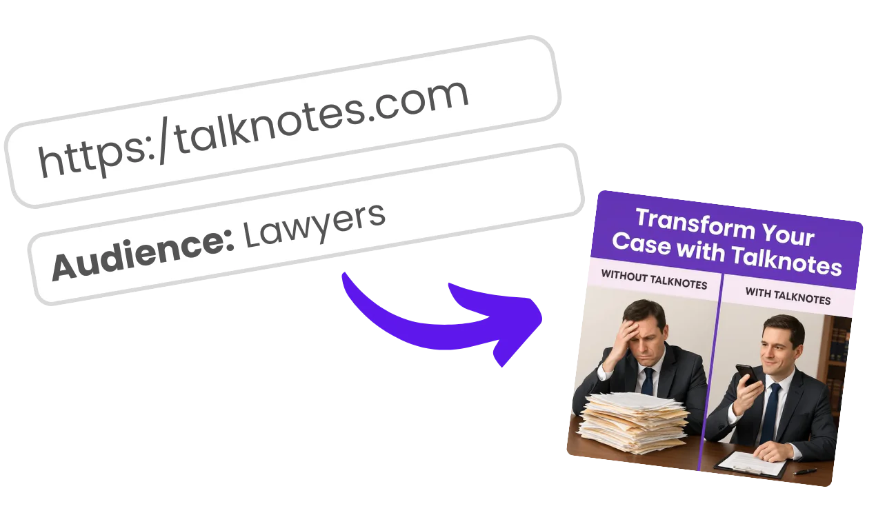 Generateadsai product interface for ad creation