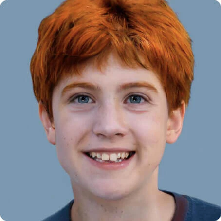 Generated face generator hair color selection