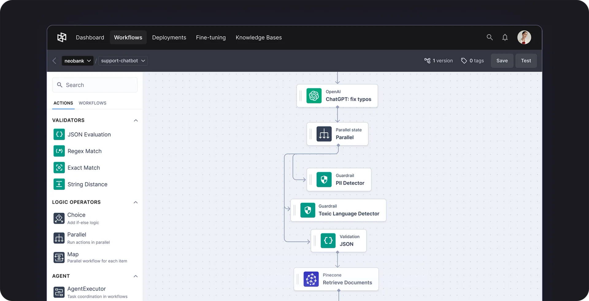 Getdynamiqai guardrail capabilities