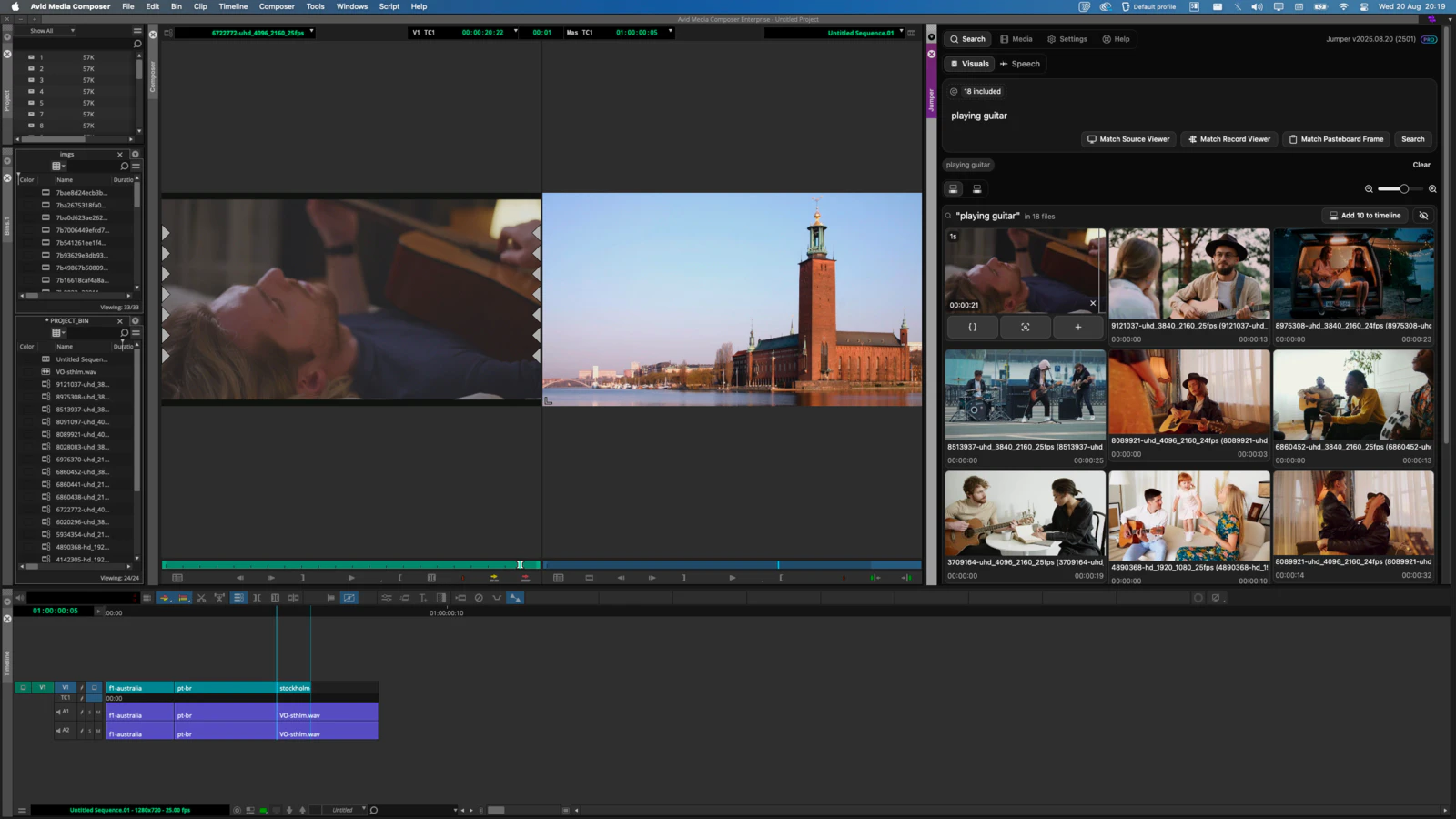 Jumper feature demonstration in Avid Media Composer