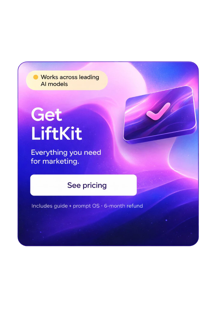 LiftKit product overview showing AI marketing tools