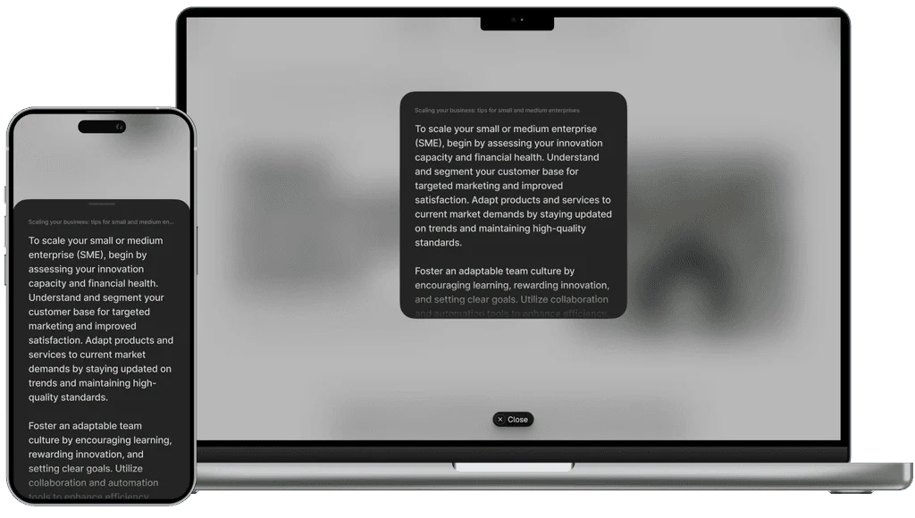 Getsummerai customizable user experience